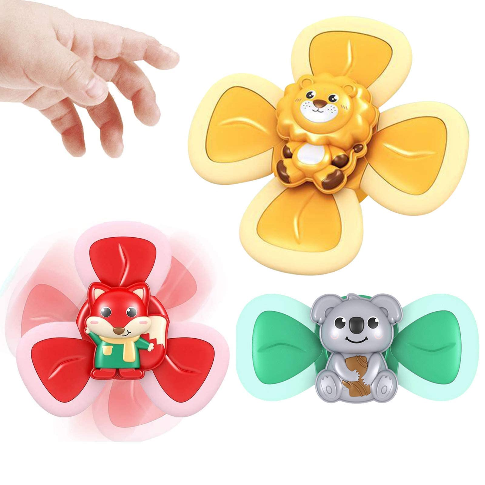 PATPAT 3 Pack Suction Cup Toys for Baby 6 - 24 Months Cartoon Pop It Top Toy Bath Toys Suction Cup Design for Baby Dining Chair Bathing, Travelling, Finger Toy Baby Distraction Toys PATPAT 3 Pack Suction Cup Toys for Baby 6 - 24 Months Cartoon Pop It Top Toy Bath Toys Suction Cup Design for Baby Dining Chair Bathing, Travelling, Finger Toy Baby Distraction Toys